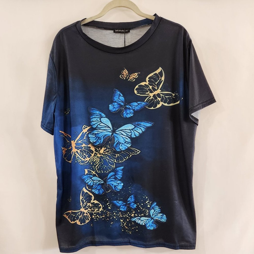 Just Fashion Now Women's Butterfly Shirt